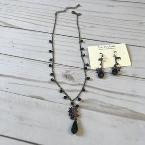 Necklace with matching earrings